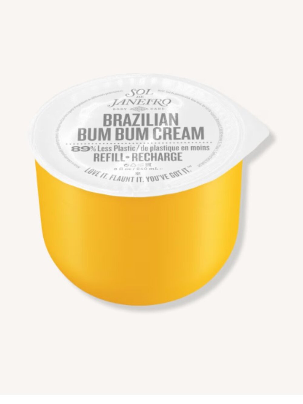 MSRP $44 | Sol de Janeiro Brazilian Bum Bum Cream Refill 240 mL / 8.1 oz - NIB